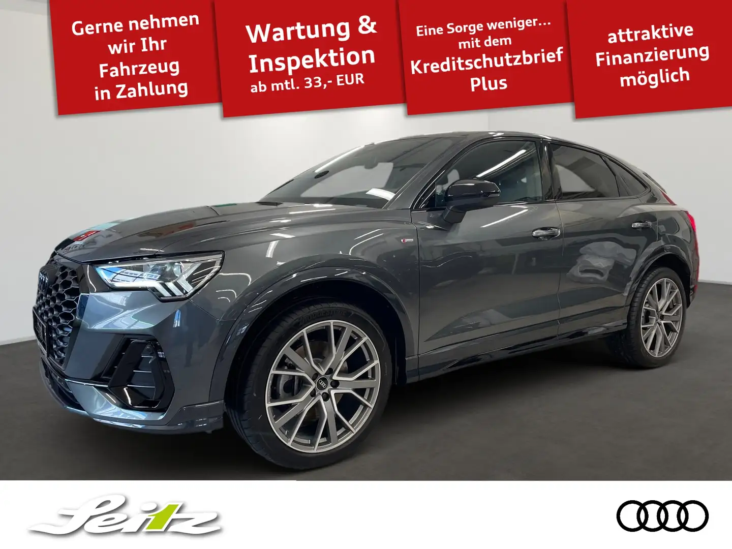Audi Q3 Sportback 45 TFSI quattro S line *AHK*PANO*NAVI*KA Grau - 1