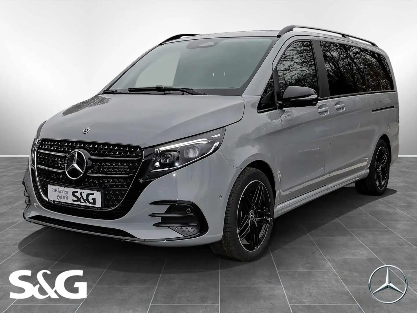 Mercedes-Benz V 300 d 4M EXCLUSIVE Lang AMG AHK+Pano+Standheiz Grau - 1