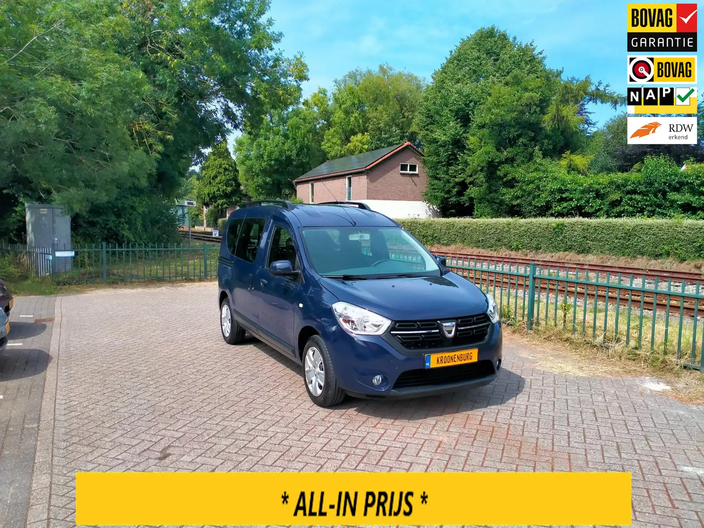Dacia Dokker 1.2 TCe S&S Lauréate navi cruise stoelverwarming A Blauw - 1