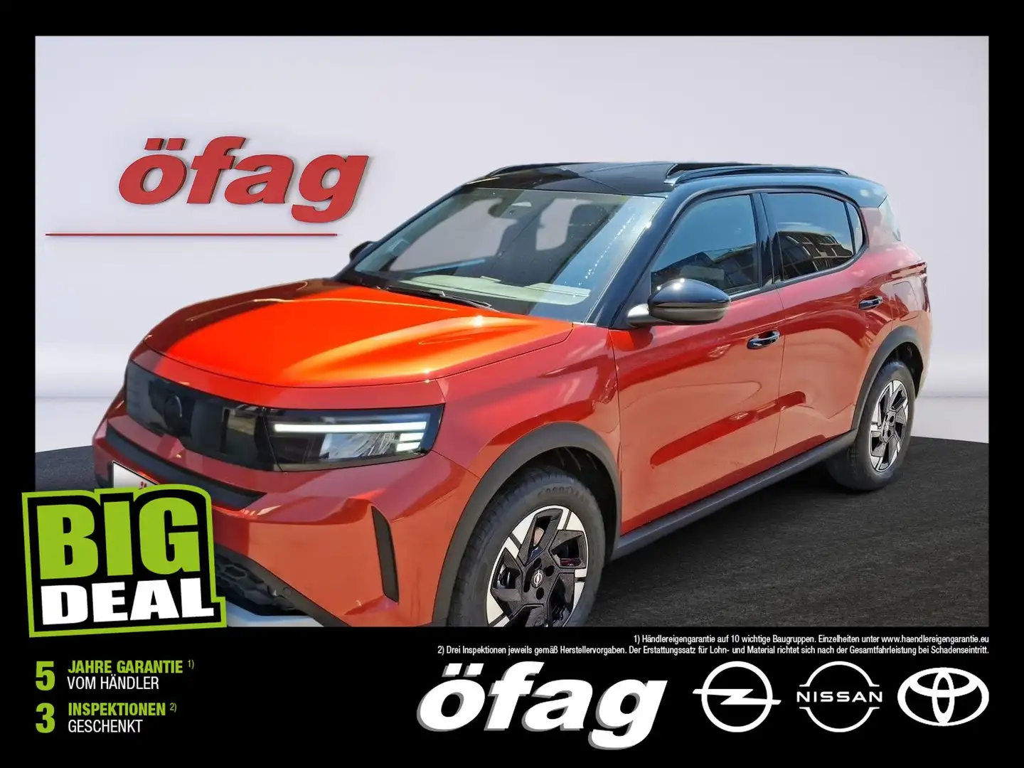 Opel Frontera -e Electric GS 83 kW LED+Navi+Pano+SD Orange - 1