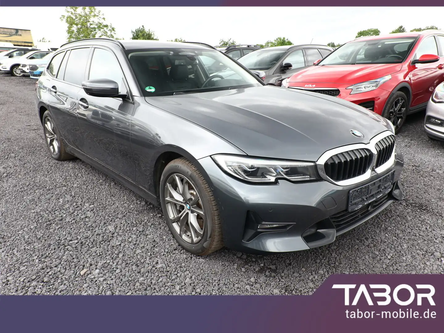 BMW 330 330e Aut Sport Line AHK Laser HUD ParkA 360Kam Gris - 2