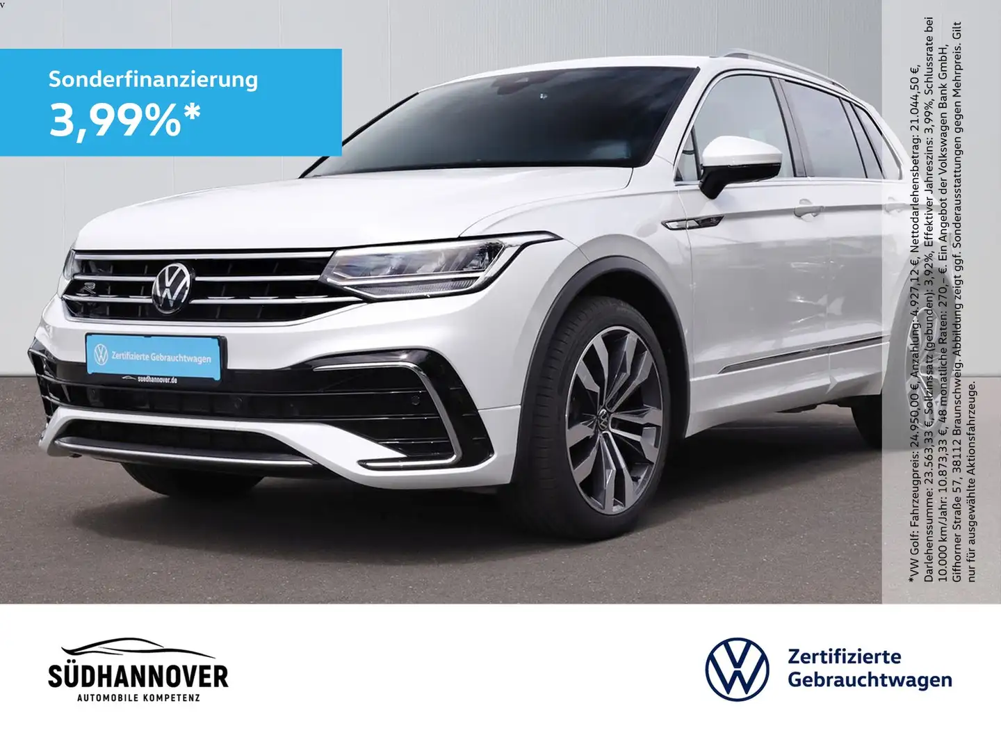 Volkswagen Tiguan R-Line 1.5 TSI DSG AHK+NAVI+STANDH.+PANO Weiß - 1