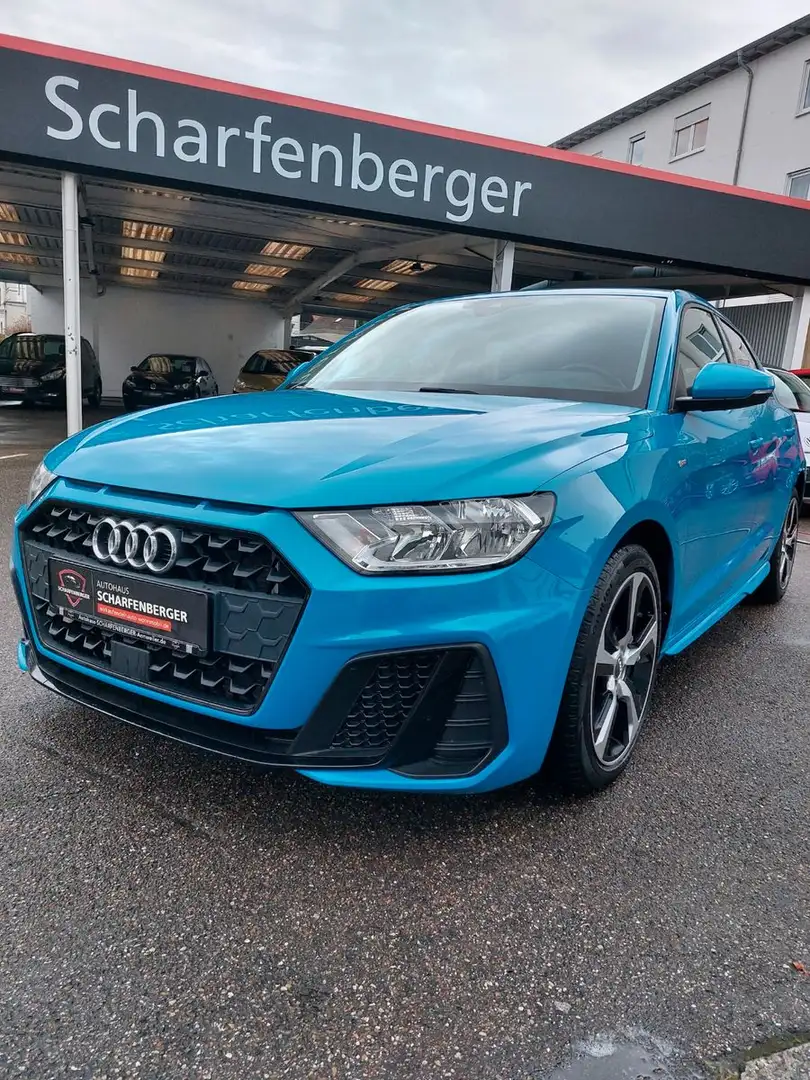 Audi A1 Sportback 30 TFSI S line+Keyless+Allwetter Bleu - 1