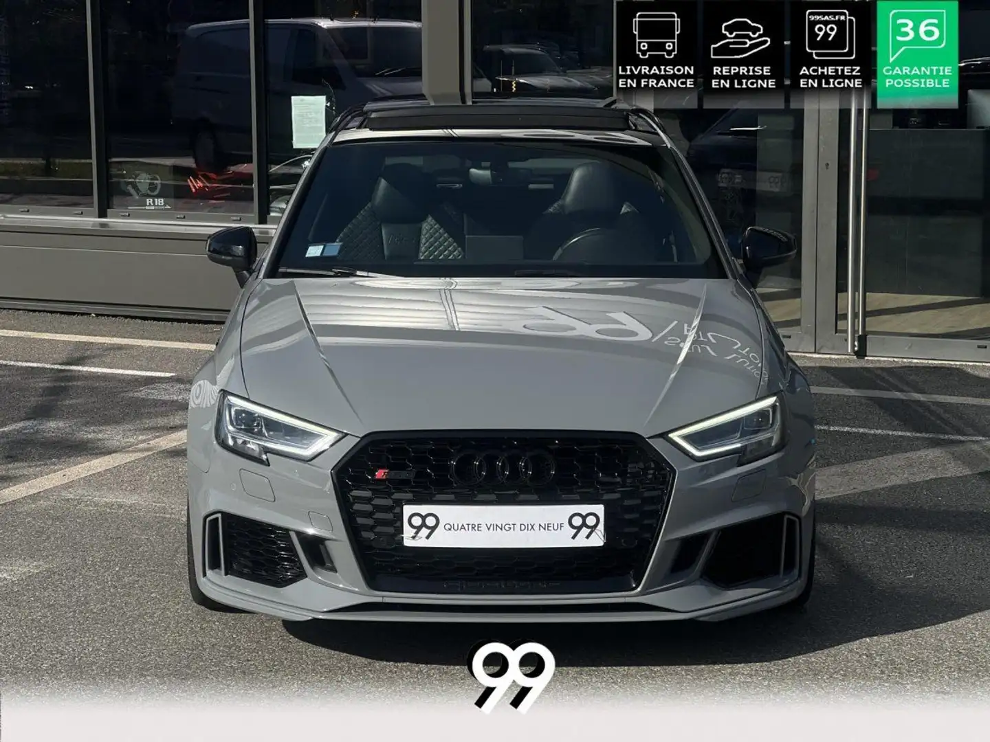 Audi RS3 SPORTBACK ABT Quattro 2.5 TFS 400 ch Freins cérami Gris - 2