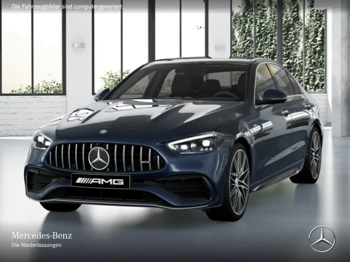 Mercedes-Benz C 43 AMG C 43 4M PANO+360+BURMESTER+KEYLESS+9G Blau - 2