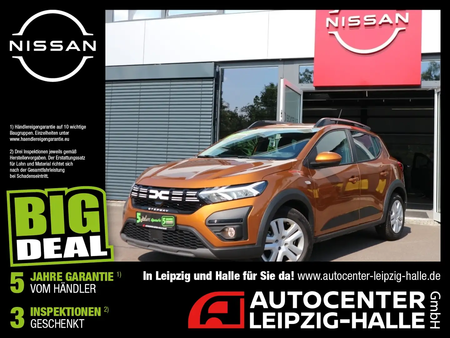 Dacia Sandero 1.0 TCe 90 Stepway AAC SHZ LED Carplay Oranje - 1