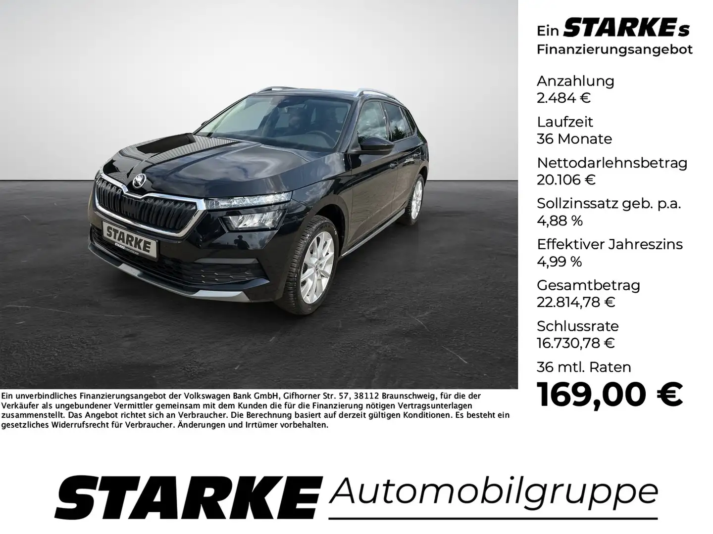 Skoda Kamiq 1.0 TSI Style Schwarz - 1