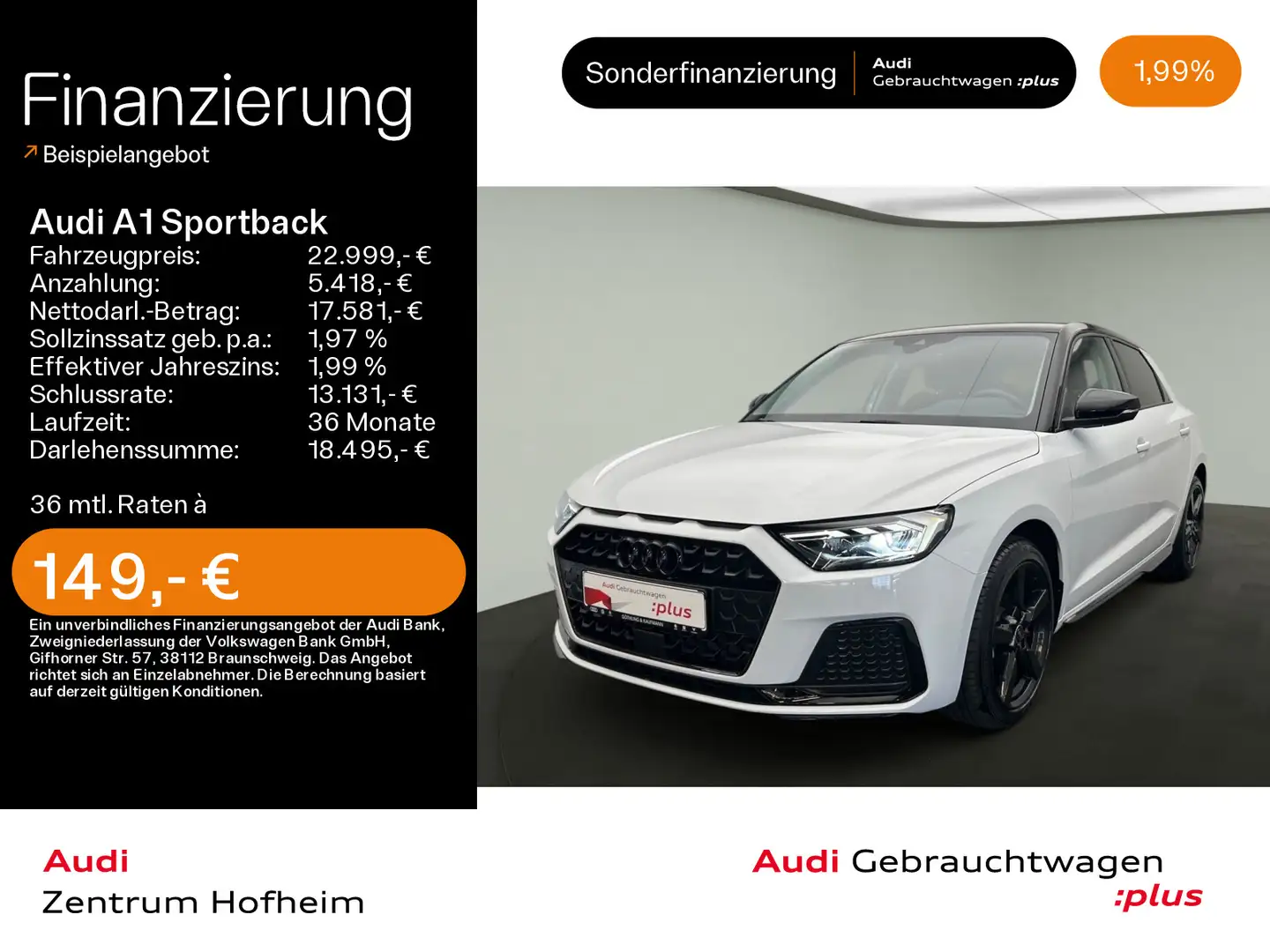 Audi A1 25 TFSI Advanced*LED*Virtual*Smartp Weiß - 1