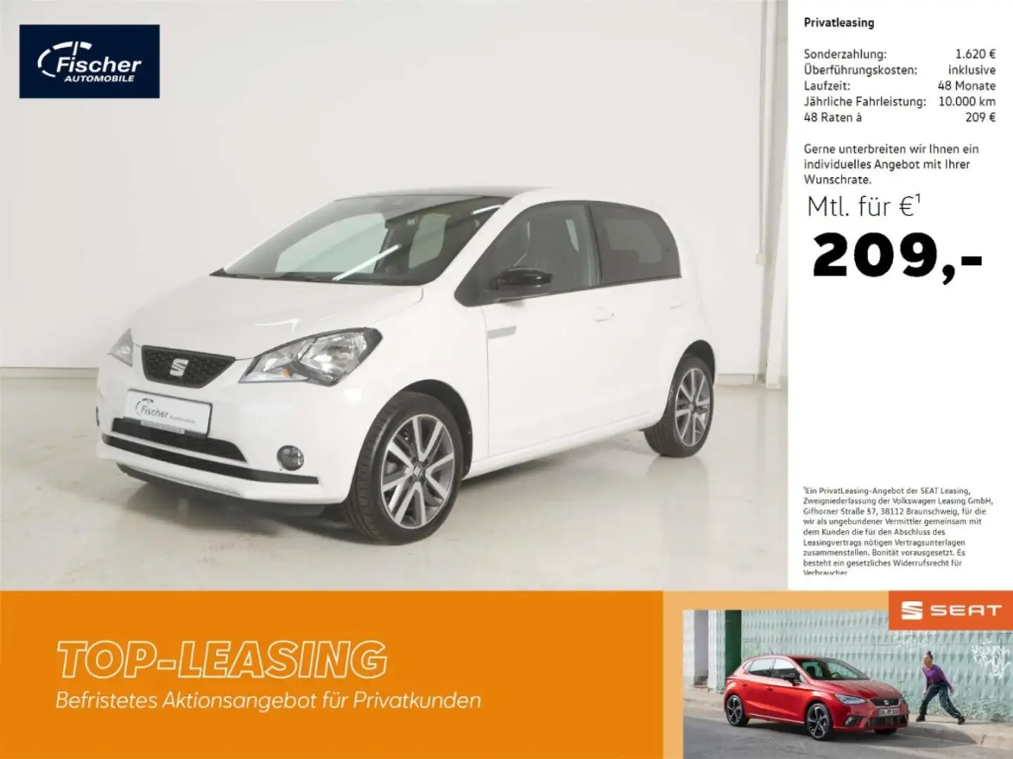 SEAT Mii Elektro Edition Power Charge 32,3 kWh NAV Weiß - 1