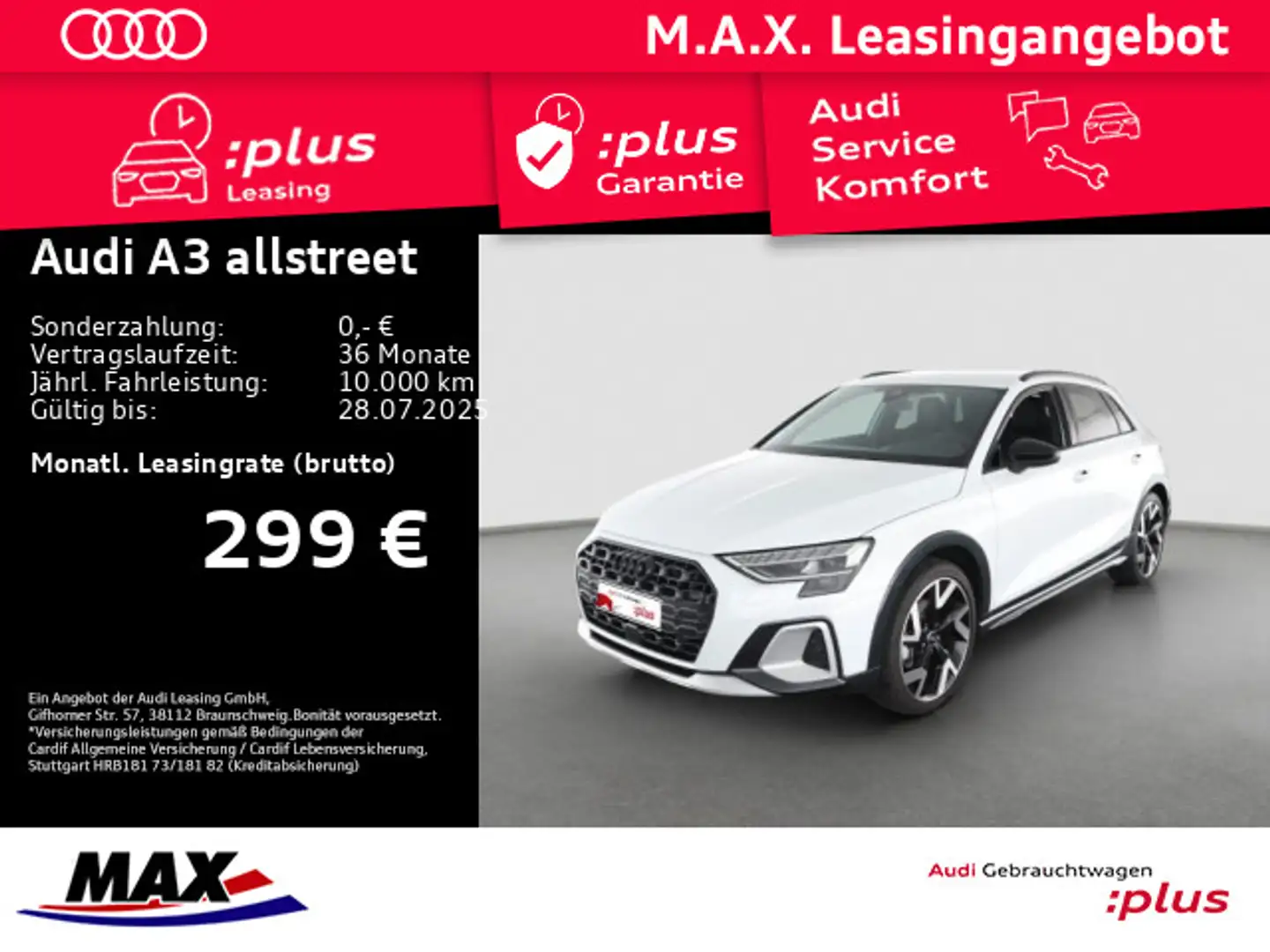 Audi A3 35 TDI S TRONIC MATRIX+NAVI+KAMERA+ Weiß - 1