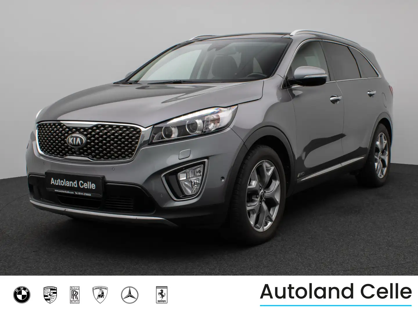 Kia Sorento Platinum Edition 4WD AHK ACC 360°8Fach Grijs - 1