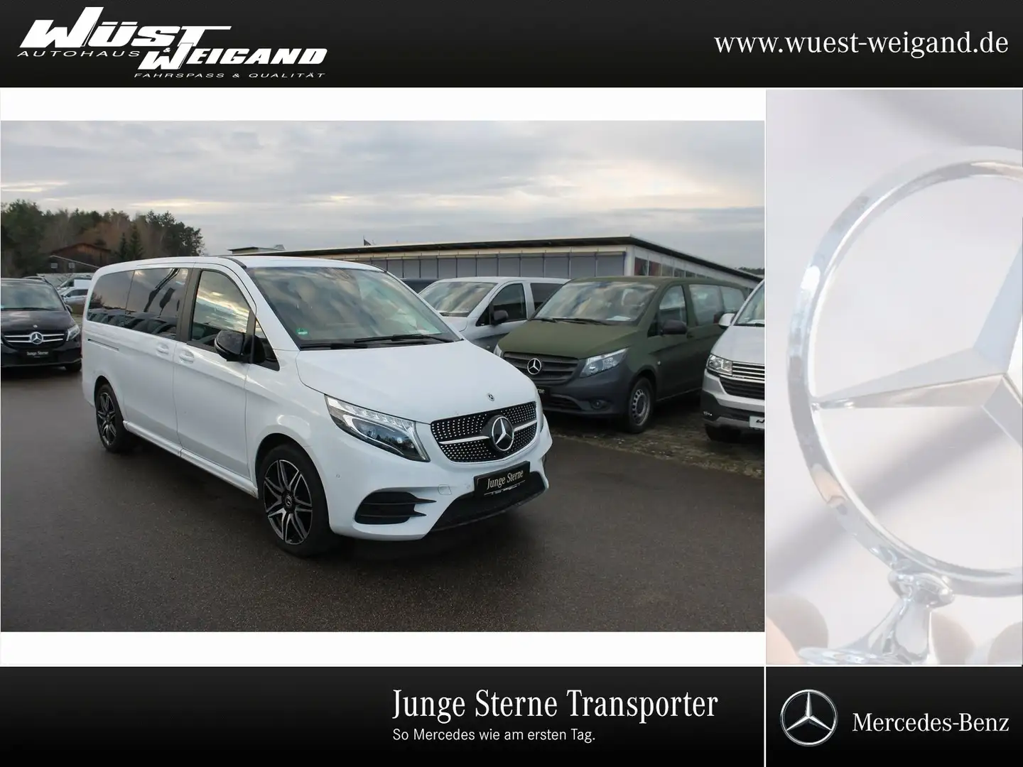 Mercedes-Benz V 300 d 4MATIC EDITION+AMG+Standheiz+LED+7-Sitz Weiß - 1