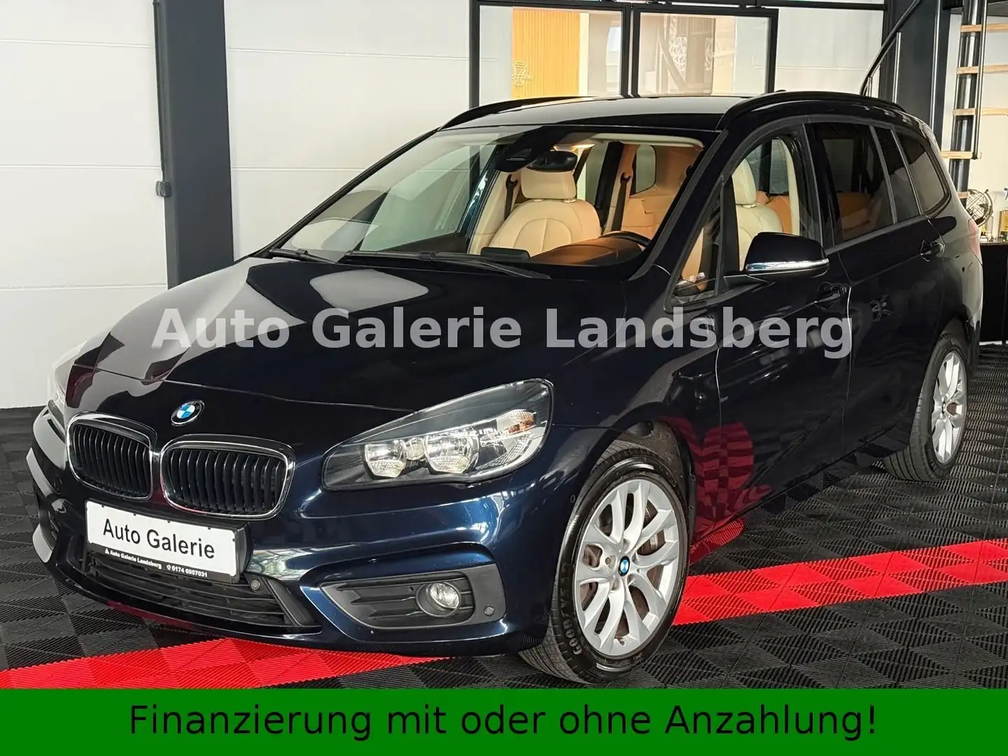 BMW 220 *7-Sitzer*Navi*Leder*1.Hand*PDC* Blauw - 1