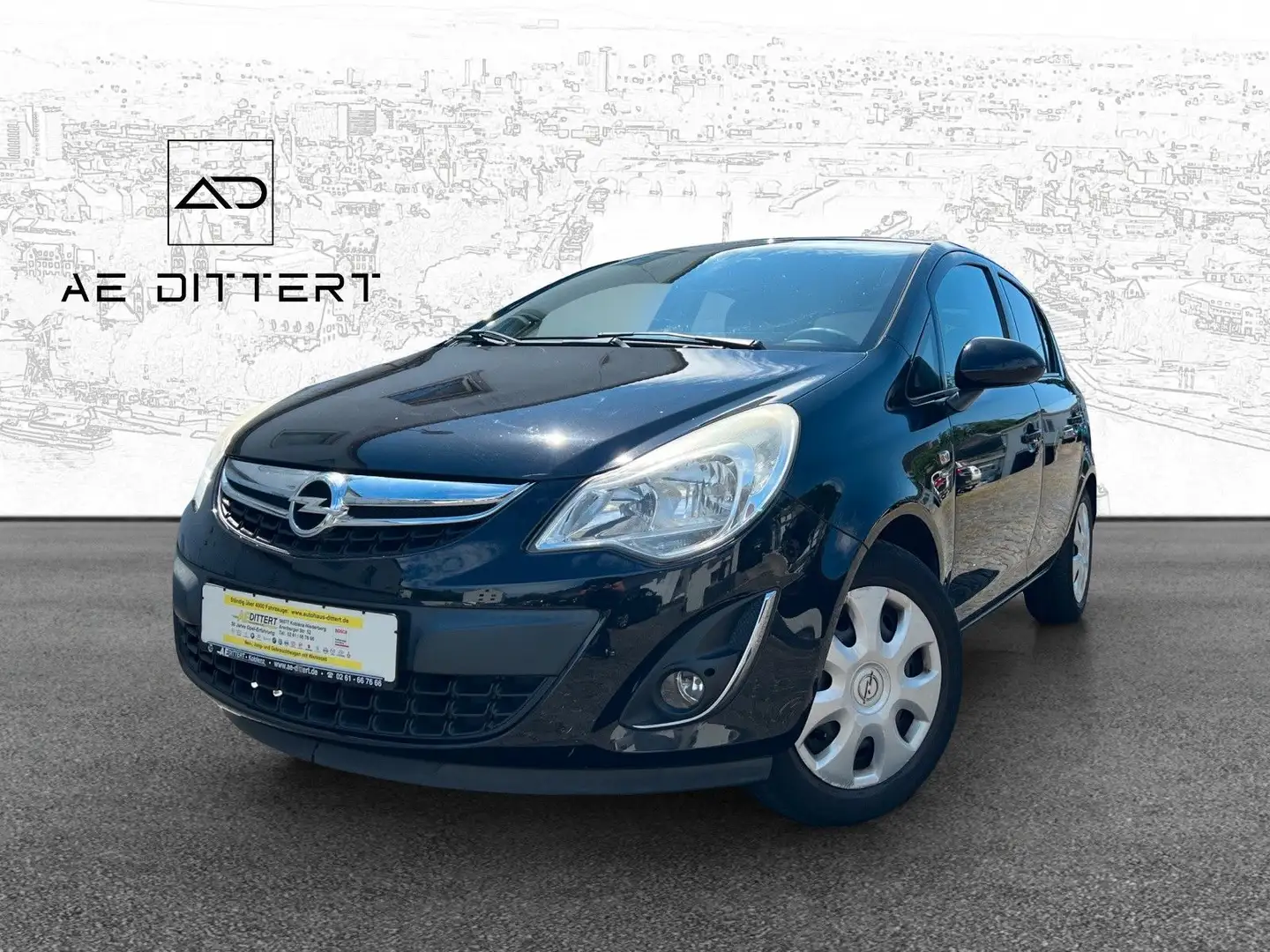 Opel Corsa D Satellite ++Klima+Multifunktionslenkrad+ Schwarz - 1