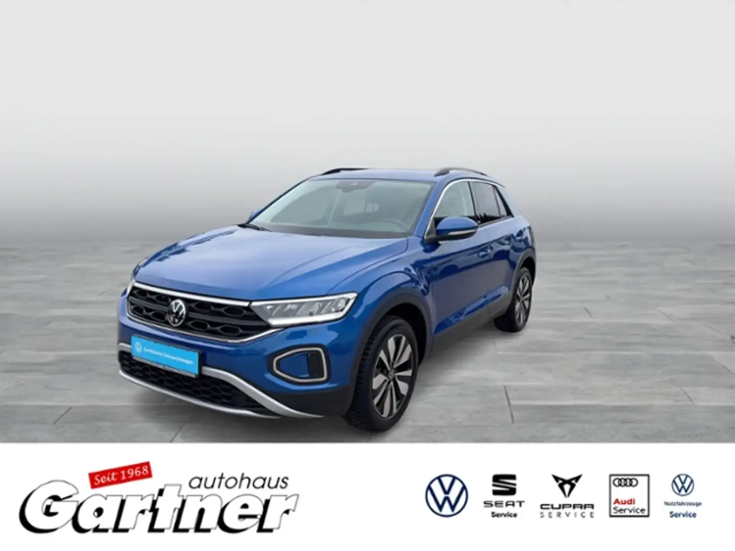 Volkswagen T-Roc MOVE 1.0 TSI NAVI APP-CON LED PDC SHZG DAB+ KLIMA Blauw - 1