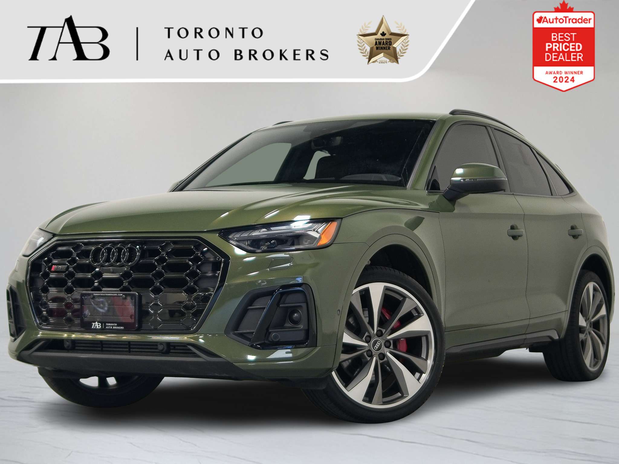 Green 2022 Audi SQ5 Sportback Sedan All-Wheel Drive Automatic