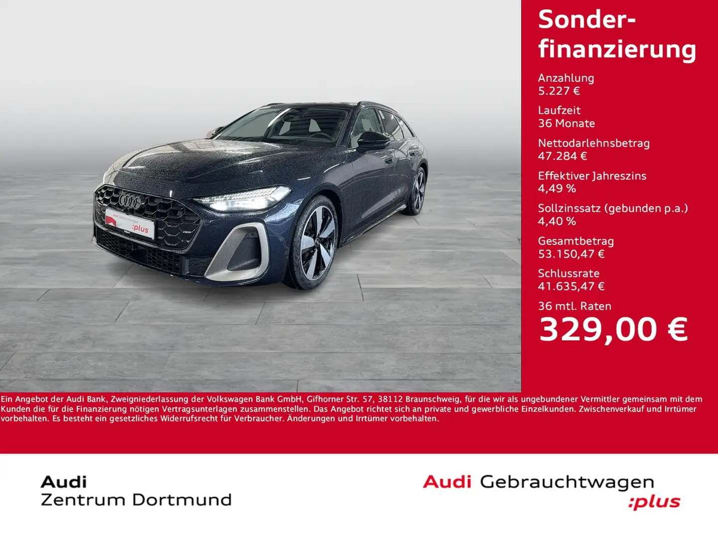 Audi A5 Avant S LINE edition one B&O AHK 360°CAM LM19 Blau - 1