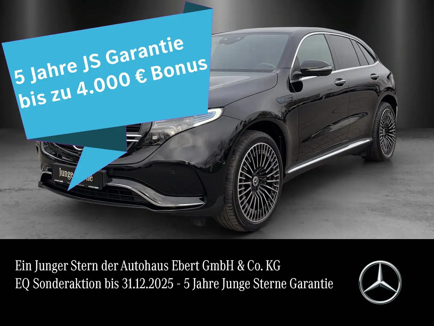 Mercedes-Benz EQC 400 EQC400 4M AMG 11kw DISTRO 360°KeyGo MLED 21"Viel Schwarz - 1