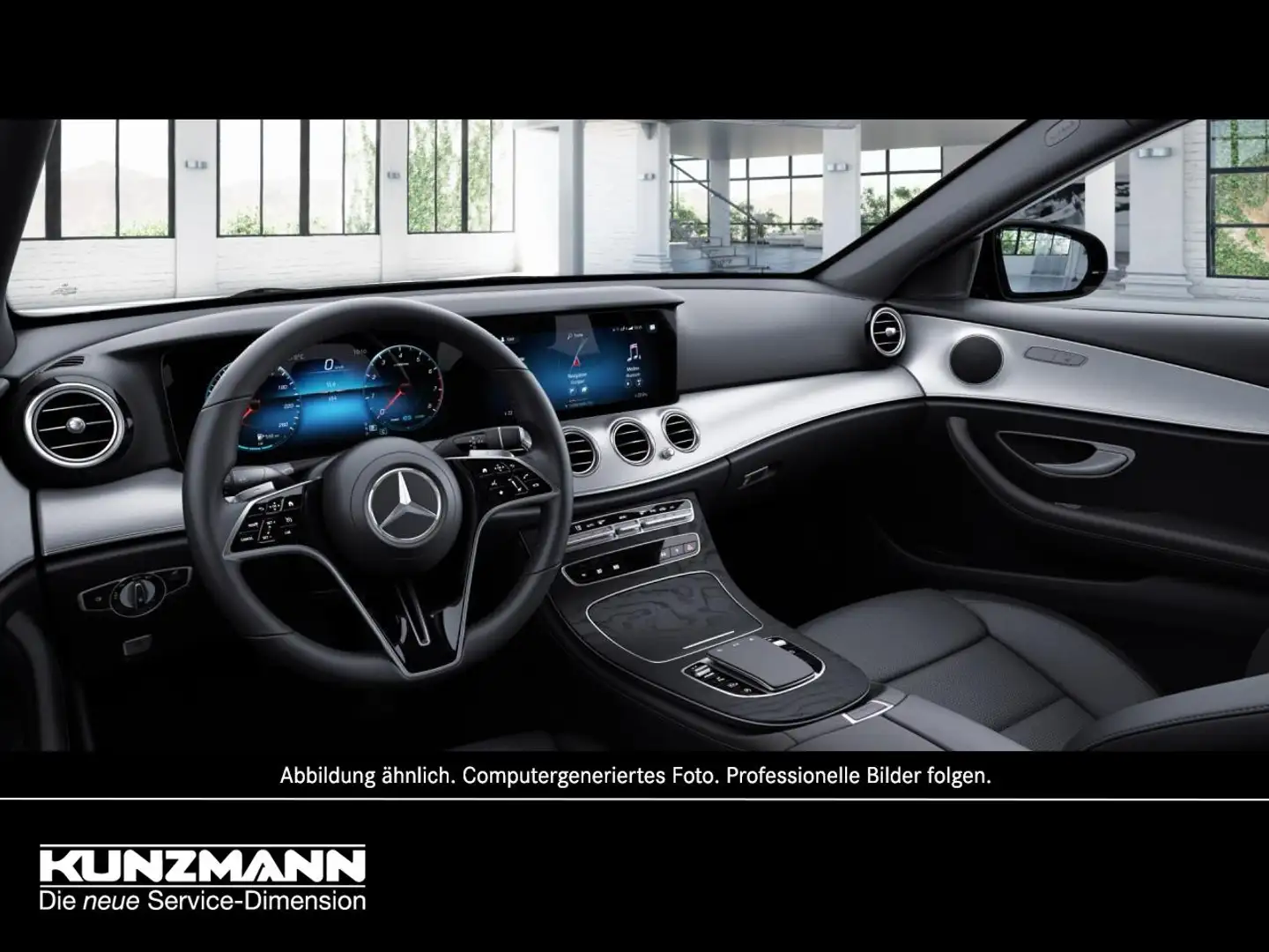 Mercedes-Benz E 200 AMG Night MBUX Navi AHK Kamera Totwinkel Noir - 2