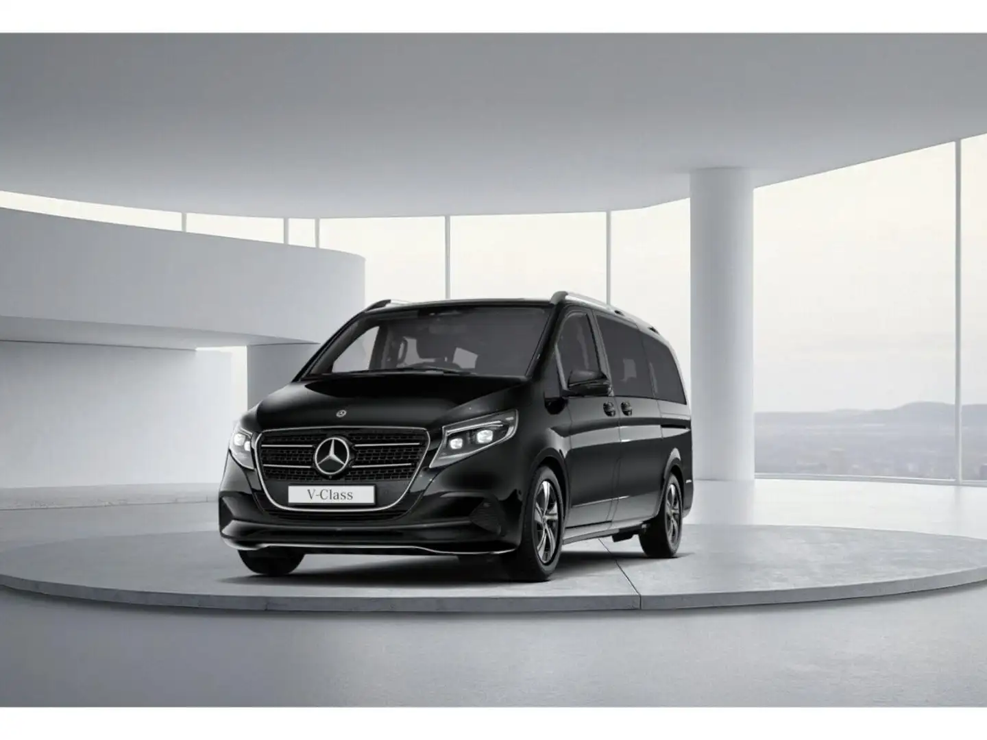 Mercedes-Benz V 300 d STYLE Lang Style LenkradHz*AHK*PKW*9G-T* Schwarz - 1