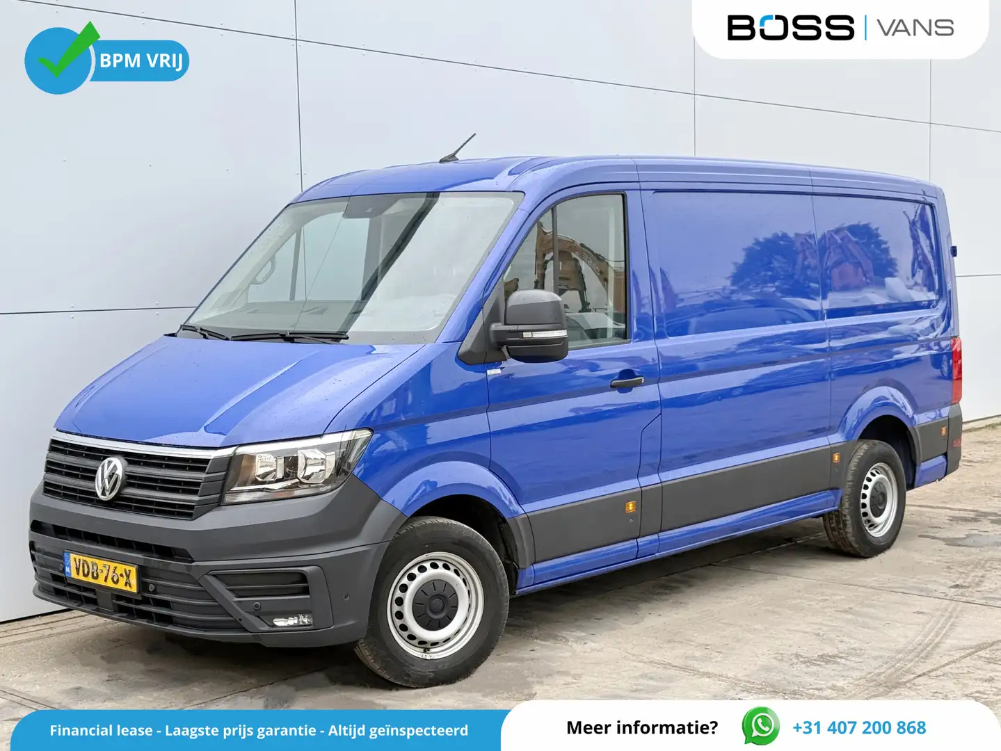 Volkswagen Crafter 2.0 TDI 180pk L3H2 Carplay Navigatie Airco Cruise Blauw - 1