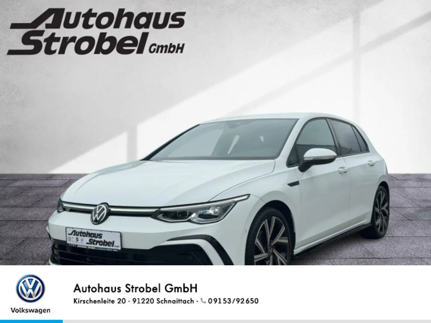 Volkswagen Golf VIII 1.5 TSI R-Line AHK ACC LED Navi Kamera Weiß - 1