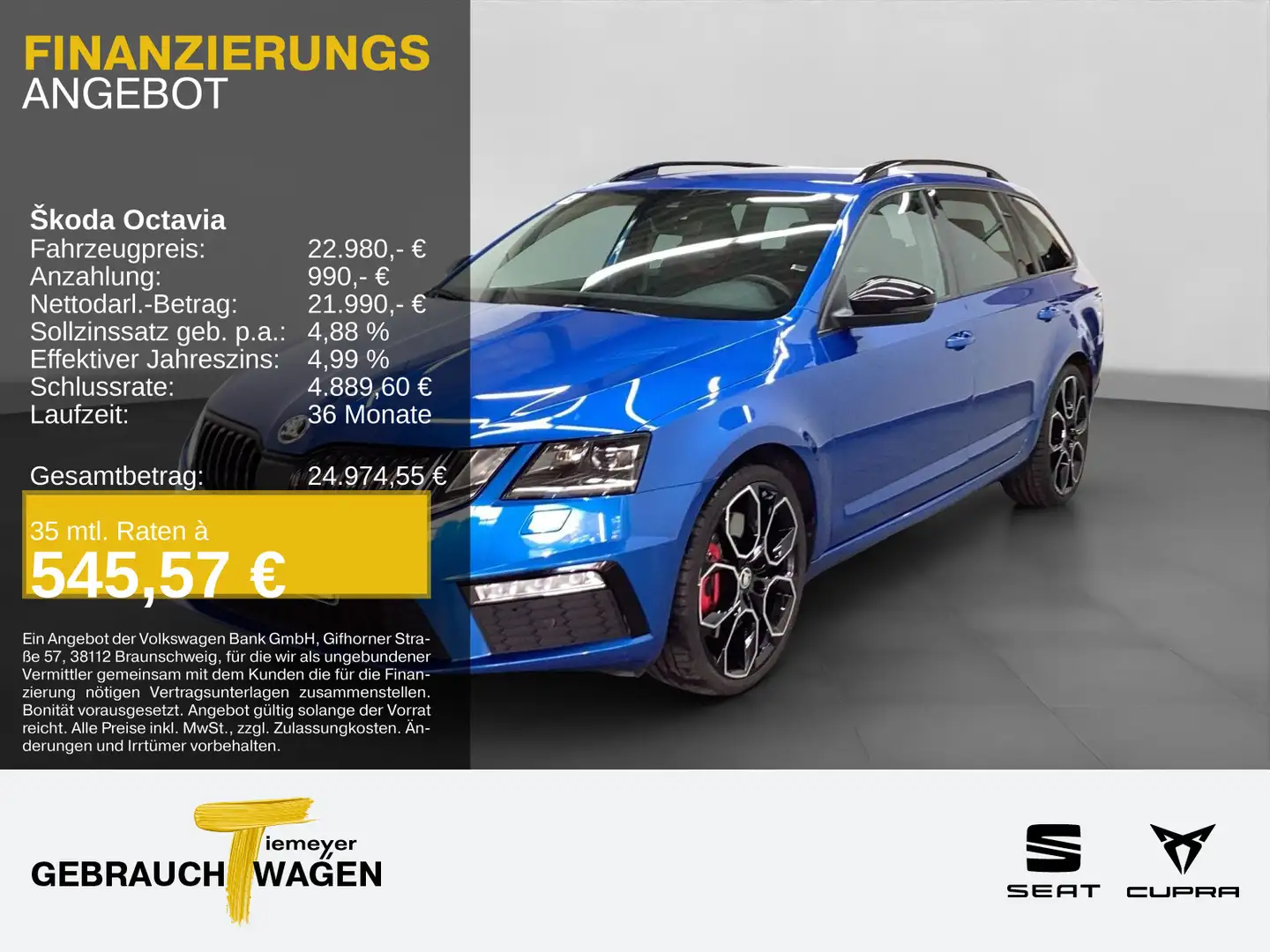 Skoda Octavia Combi RS60 NAVI DCC KAMERA CANTON Blau - 1