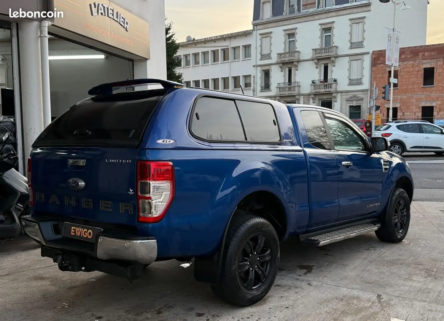 Ford Ranger iii (3) super cabine 2.0 ecoblue 213 limited hard-top %2B attelage pack hiver Bleu - 2