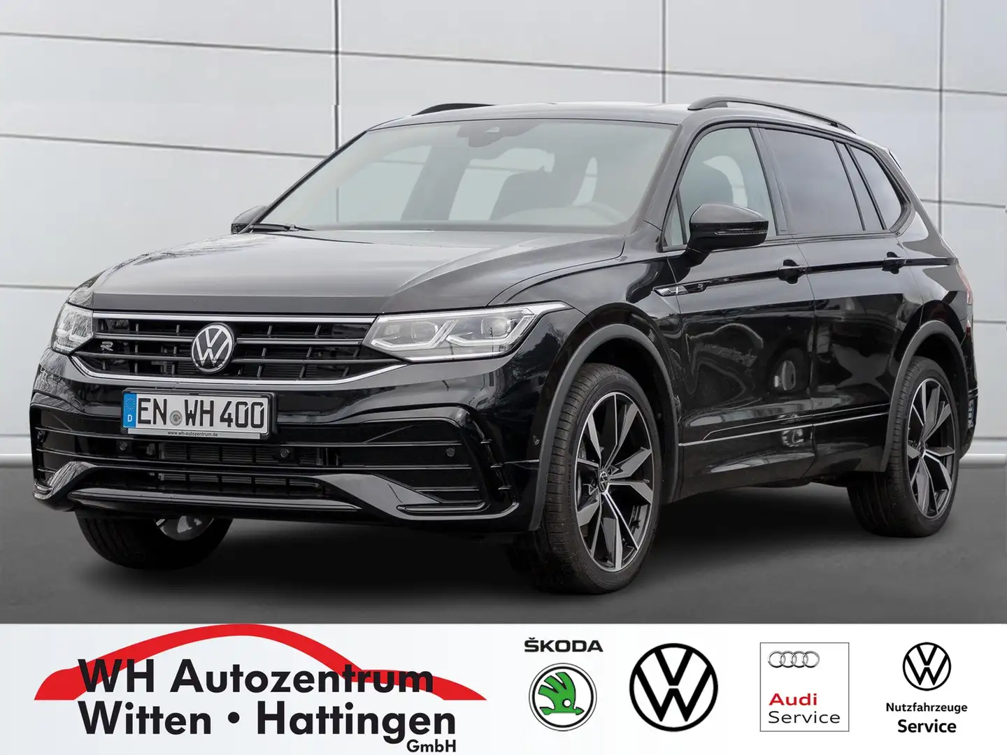 Volkswagen Tiguan Allspace 2,0 TSI DSG 4M R-Line Leder, AHK, Standhzg., Pa... Schwarz - 1