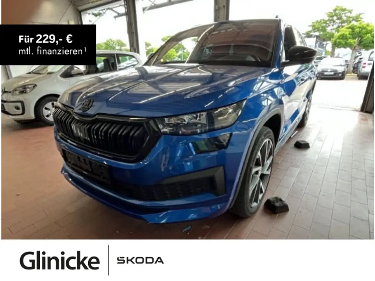 Skoda Kodiaq 2.0 TDI DSG 4x4 AHK Navi RüKa Keyless Blau - 1
