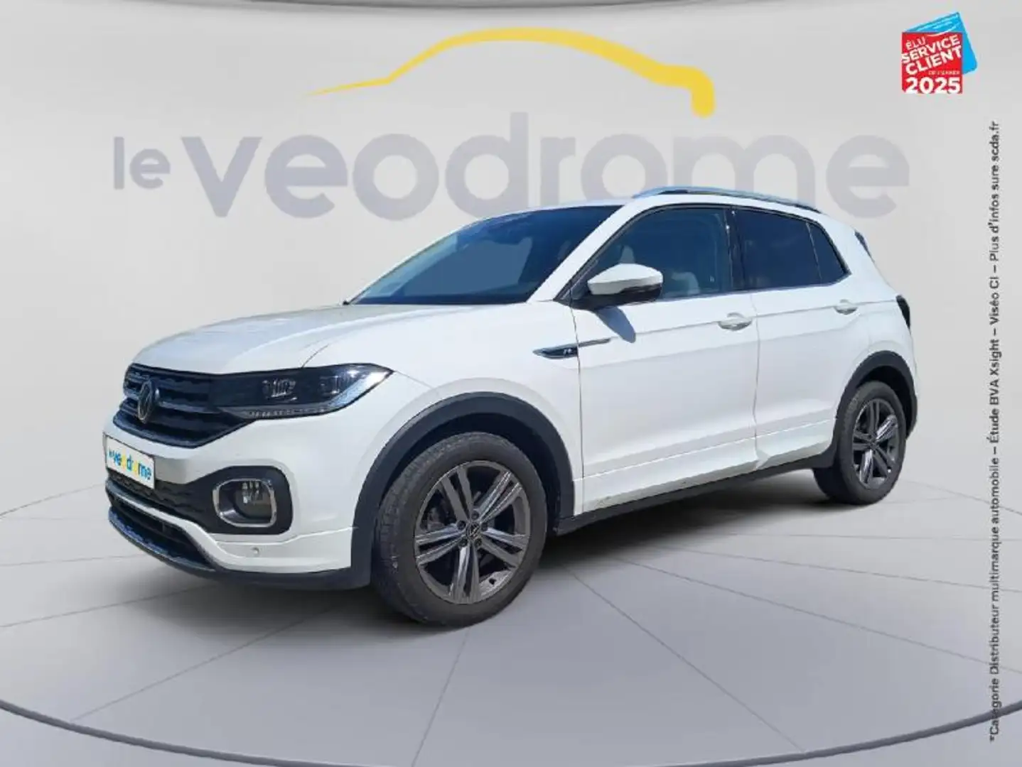 Volkswagen T-Cross 1.0 TSI 110ch R-Line DSG7 GPS Camera Carplay Bianco - 1