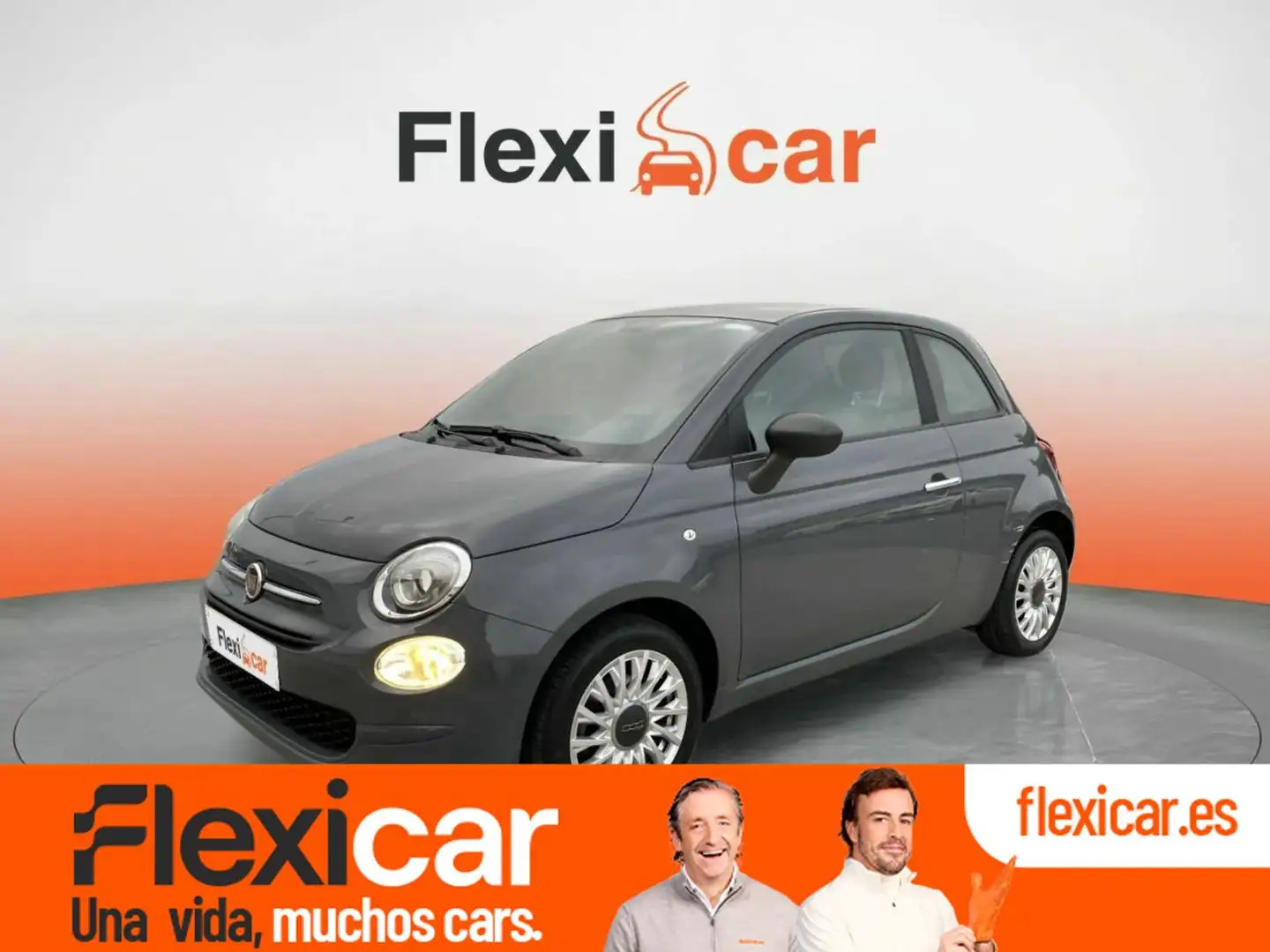 Fiat 500 1.2 Lounge Grijs - 1
