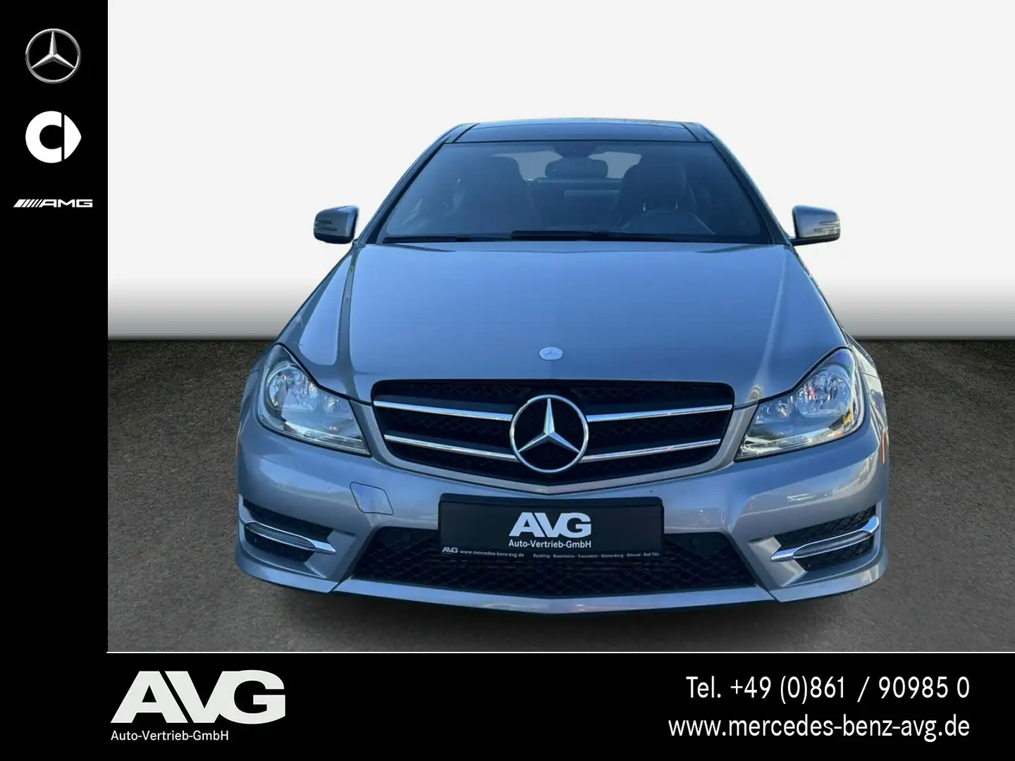 Mercedes-Benz C 250 C 250 Coupé AMG Com RFK KeyGo Pano Burm Memory Silber - 2