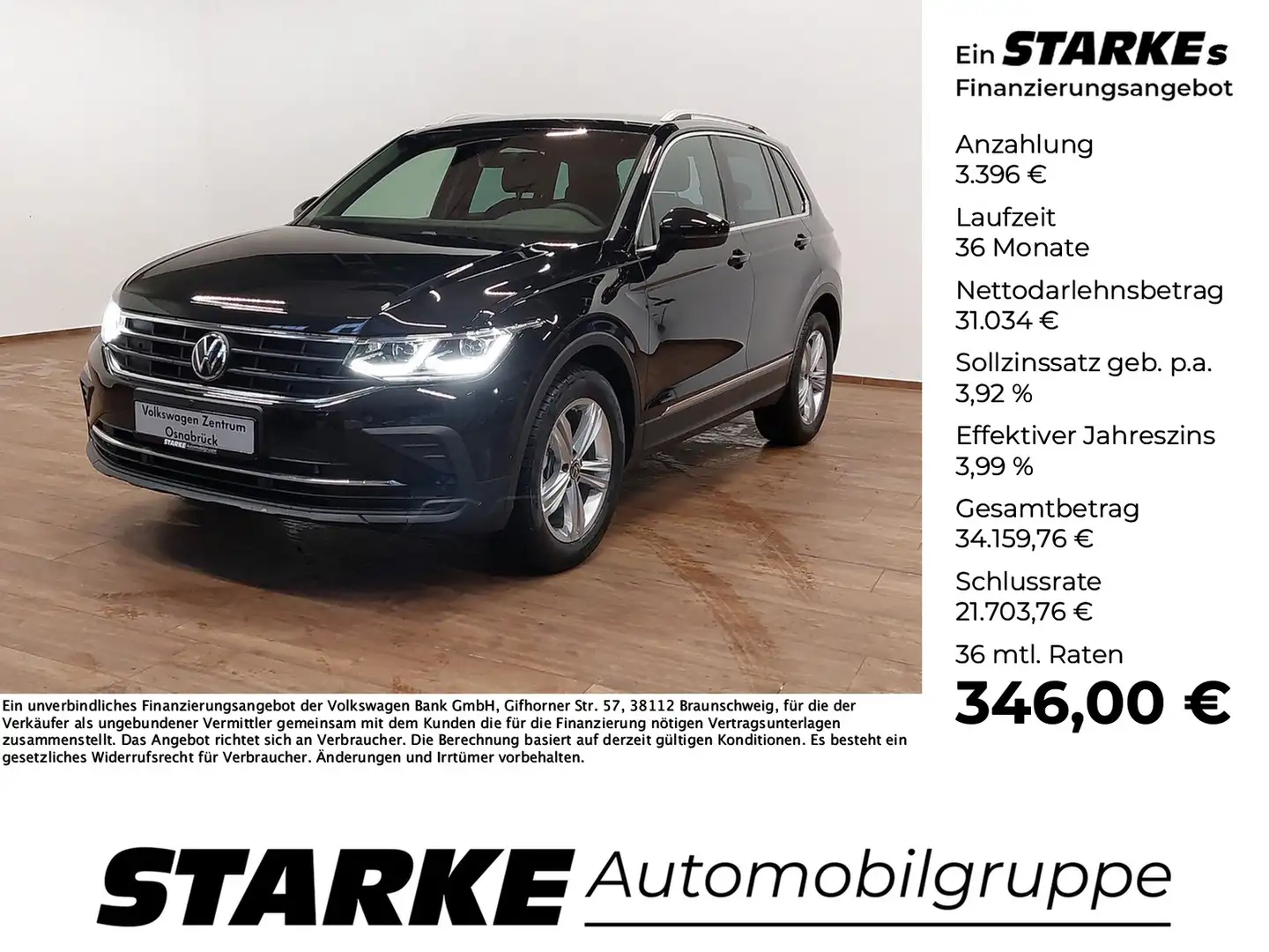 Volkswagen Tiguan 1.5 TSI DSG Move Schwarz - 1