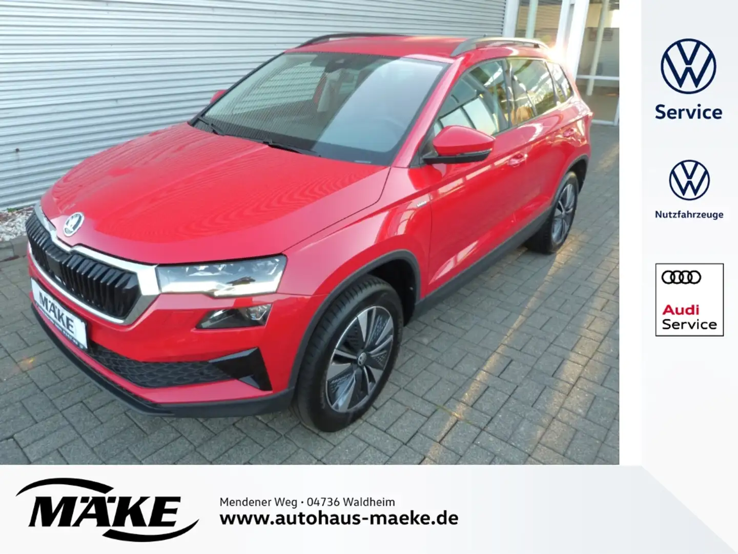 Skoda Karoq 2.0 TDI DSG, 4x4, LED, AHK, ACC, Standheizung, Rot - 1