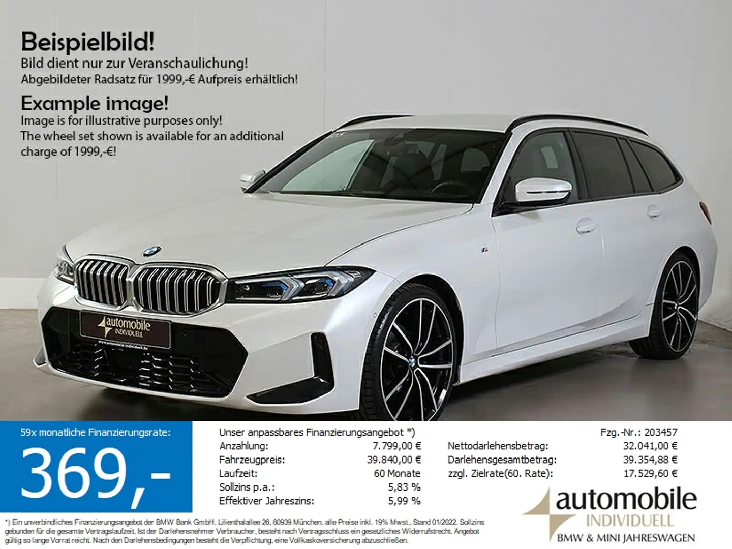 BMW 320 d AT M Sport LCI !LED Widescreen ACC Parking+ Blanco - 1