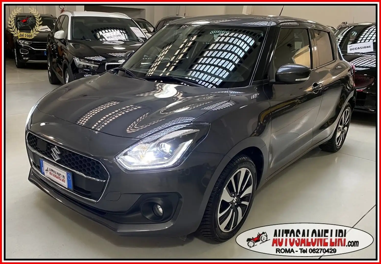 Suzuki Swift HYBRID 1.2 90CV TOP 5 PORTE *NEOPATENTATI* FULL Grigio - 1