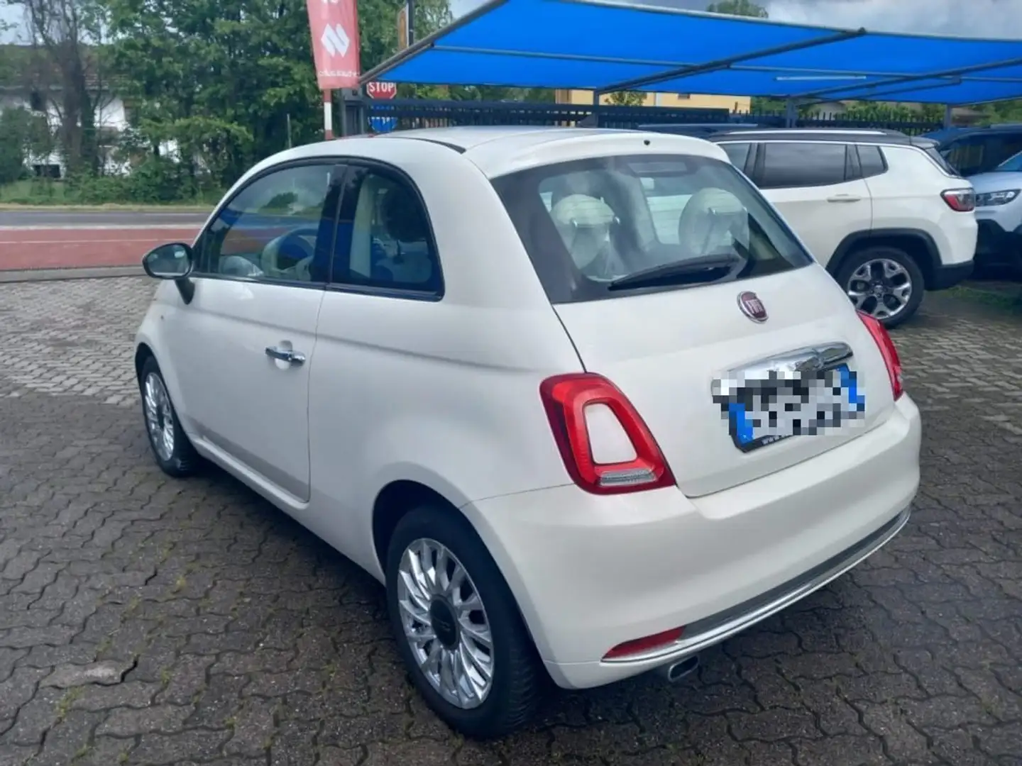 Fiat 500 1.2 EasyPower Lounge+Tetto panoramico Bianco - 2