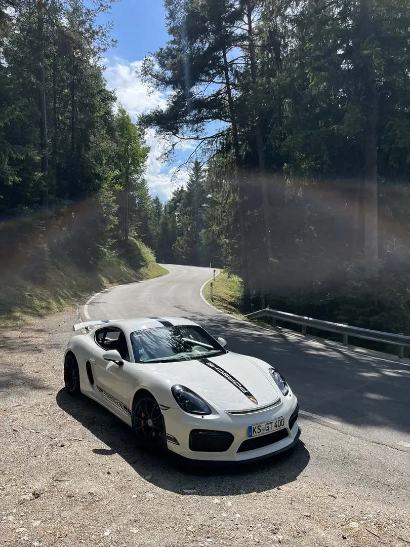 Porsche Cayman GT4 Blanc - 1