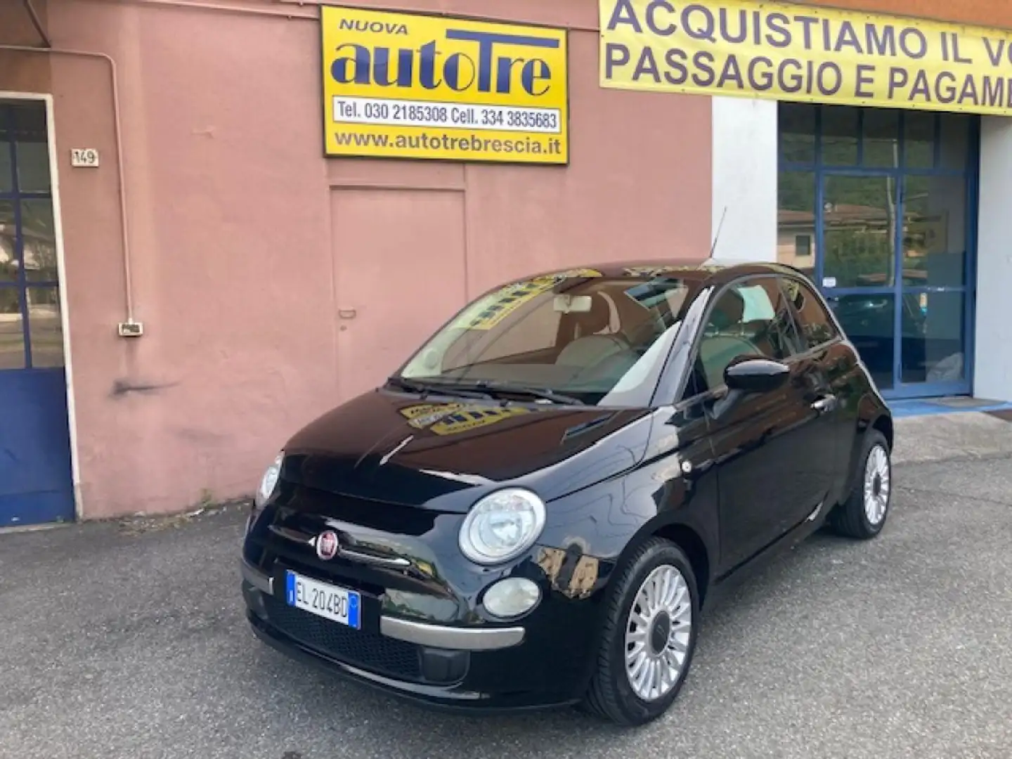 Fiat 500 1.2 Lounge Negro - 1