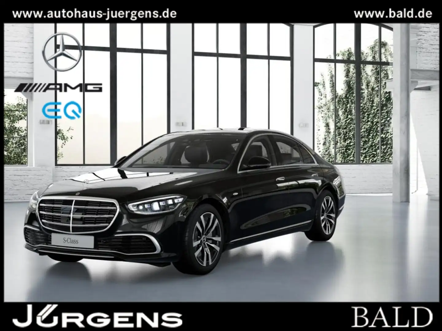Mercedes-Benz S 450 e Pano/Burm/HAL/Fond-Shz/360/Memo/Airm/19" Schwarz - 1