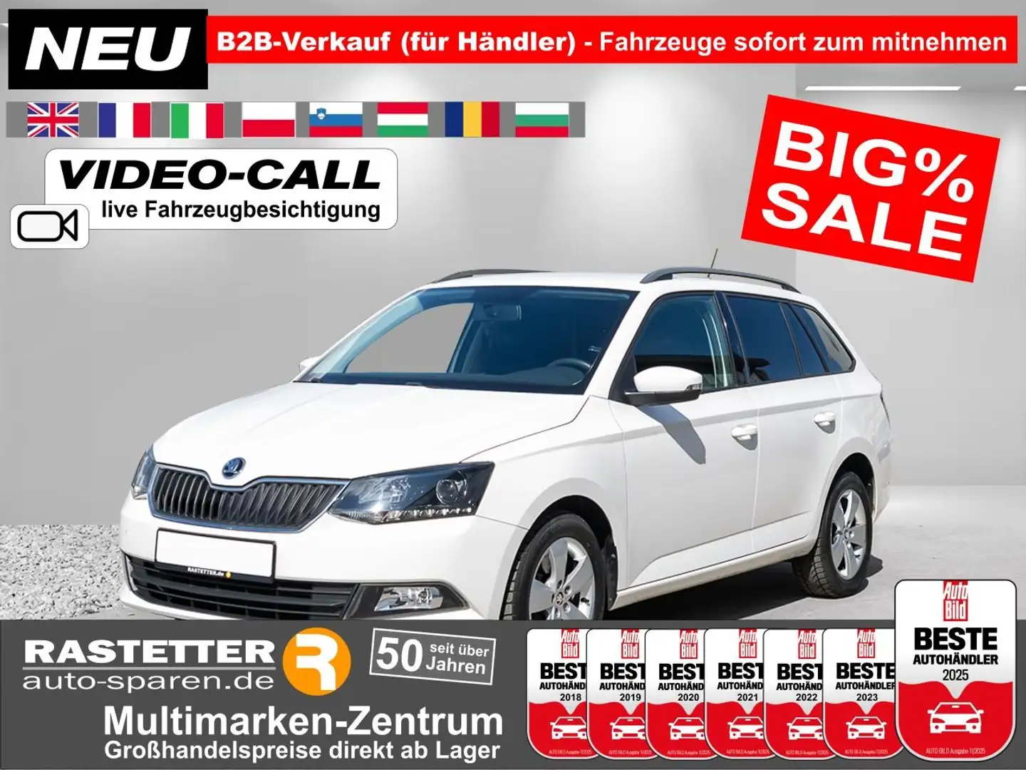 Skoda Fabia Combi TSI DSG Ambition Privacy+Temp+Klima+LMF+Nebe Wit - 1