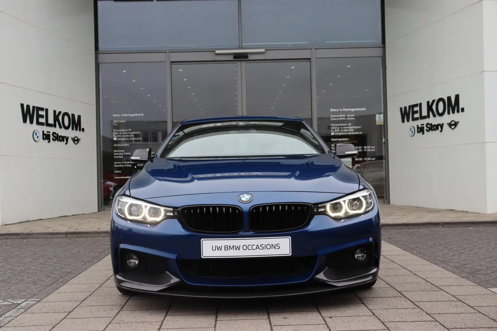 BMW 420 4 Serie Coupé 420i High Executive M Sport Automaat Blauw - 2