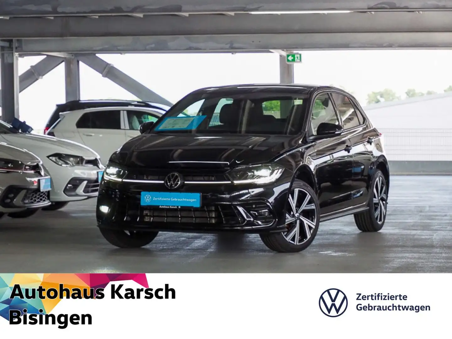 Volkswagen Polo 1.0 TSI DSG R-Line PANOR.SD, IQ.LIGHT, ALU Negro - 1