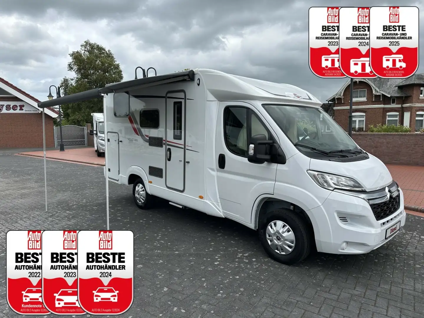 Bürstner Nexxo Van T590 6m UNBENUTZT +Markise+ Wit - 1