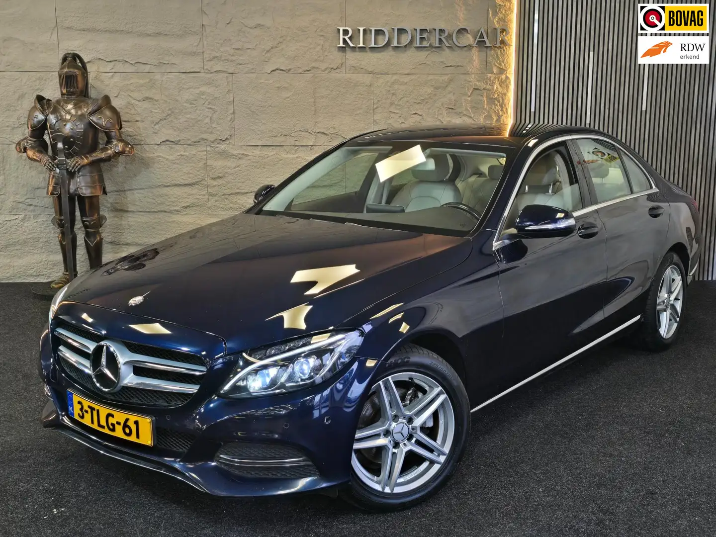 Mercedes-Benz C 220 CDI Prestige|GARANTIE|AUTOMAAT|2E EIG|NAP|LEDER|CR Blauw - 1