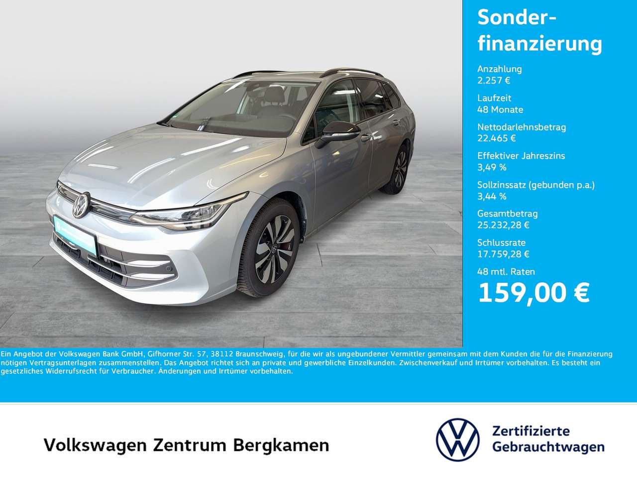 Volkswagen Golf Variant 2025 — VIII 1.5 eTSI GOAL ACC CARPLAY ALU