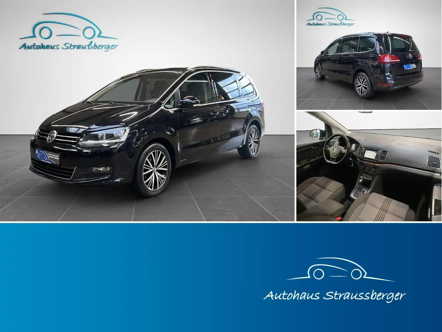 Volkswagen Sharan 2.0 TDI ALLSTAR AHK 7-Sitzer Schwarz - 1