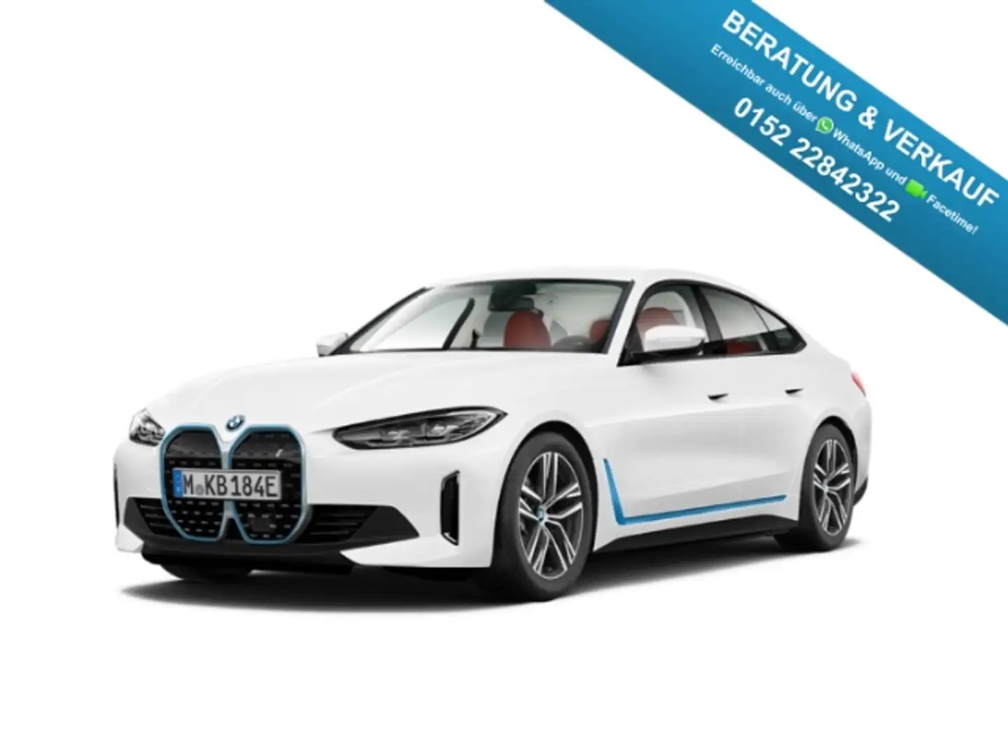 BMW i4 eDrive40 Gran Coupe Dri.Ass.Prof. 360Grad H/K Weiß - 1