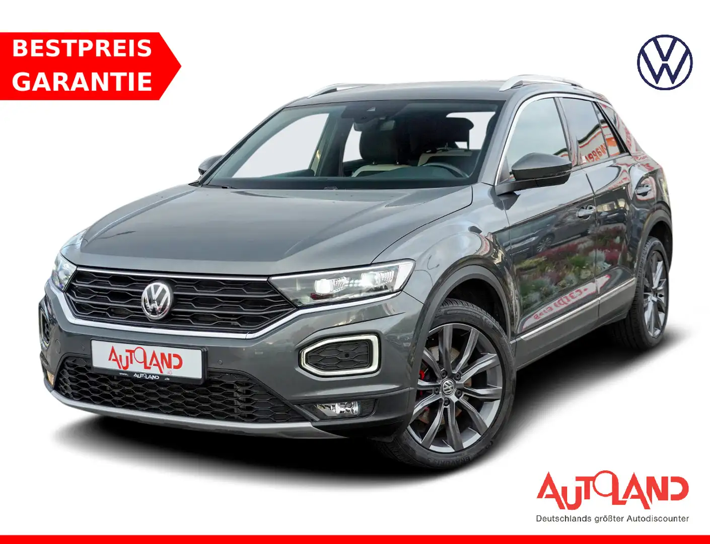Volkswagen T-Roc 2.0 TDI Sport 4Motion Klimaaut. LED Navi Grau - 1